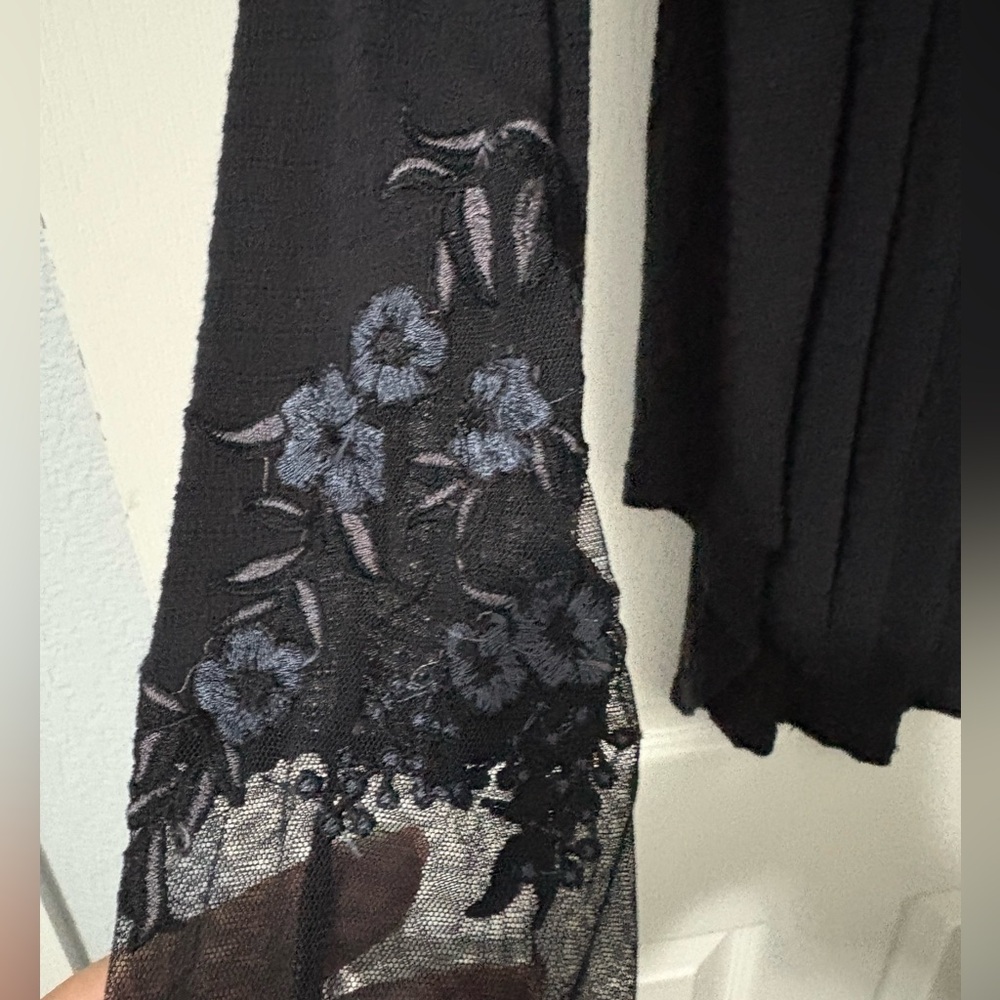 Free People Long Sleeve Embroidered Floral Tunic - Picture 4 of 7